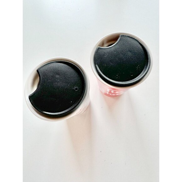 NIB TIM HORTONS x Shawn Mendes Ceramic Travel Mugs - Red/White - Picture 3 of 8